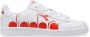 Diadora Sneakers 101.176274 01 C0823 White Ferrari Red Italy - Thumbnail 1