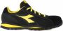 Diadora Lage Sneakers Zwart Geel Sportieve Stijl Black Heren - Thumbnail 1