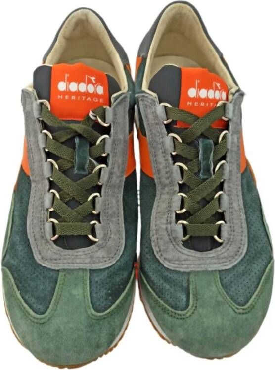 Diadora Stijlvolle Suede Sneakers Green Heren