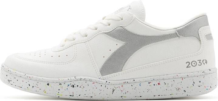 Diadora Verhoog je sneakerstijl met Mi Basket Low 2030 White Heren