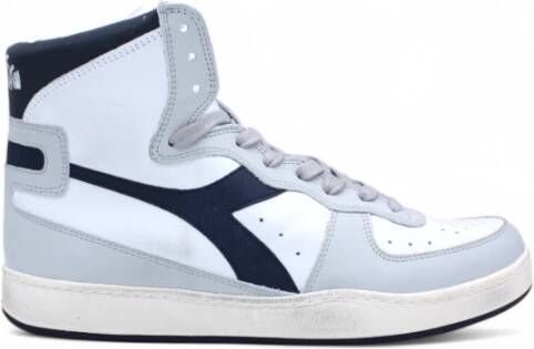 Diadora Vintage Basketbalsneakers Wit High Rise