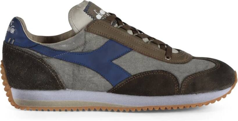 Diadora Vintage Canvas Sneakers met Leren Details Multicolor Heren