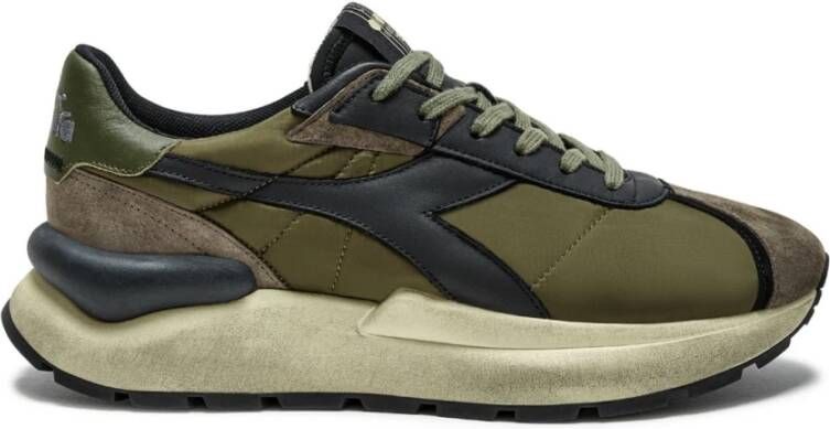 Diadora Vintage Groene Leren Sneakers