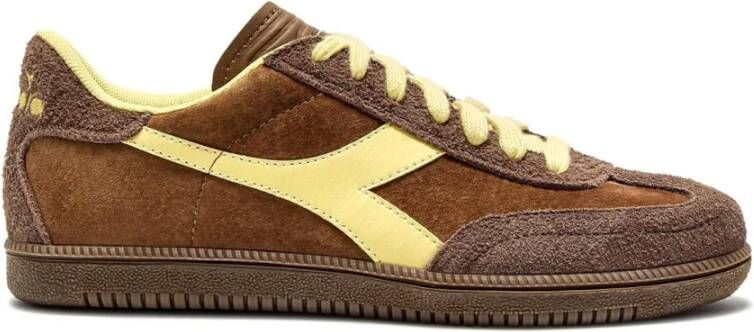 Diadora Vintage hardloopschoenen bruin geel