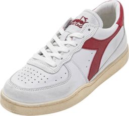 Diadora Heritage mi basket row cut sneakers heren wit c7114 white-garnet leer 42 5 (8+)