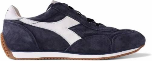 Diadora Vintage Style Suede Sneakers Blue Denim