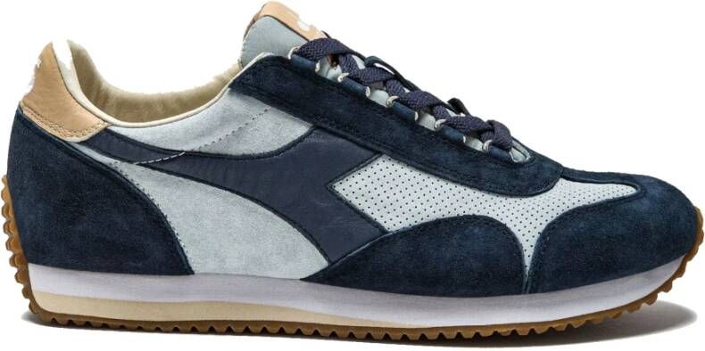 Diadora Vintage Suède Sneakers met Iconische Details Multicolor Heren