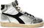 Diadora Vintage Zilveren Leren Sneakers - Thumbnail 1