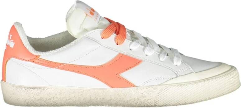 Diadora White Fabric Sneaker Wit Dames