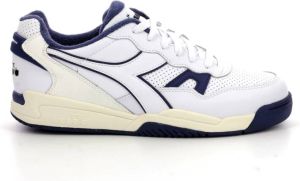 Diadora Blauwe gekleurde sneakers voor heren Blauw Heren