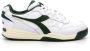 Diadora Witte en Groene Winnaarsschoen Groen - Thumbnail 7