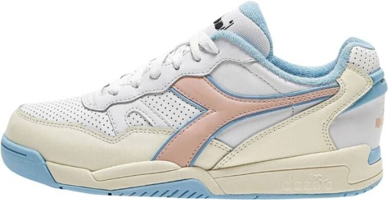 Diadora Roze Sneakers van Imitatieleer met Rubberen Zool Pink Dames