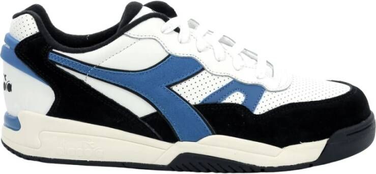 Diadora Lichtblauwe Vetersneakers voor Heren Multicolor Heren