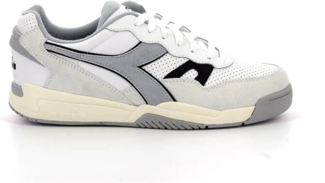 Diadora Sneaker in wit grijs suède en imitatieleer White Heren - Foto 7