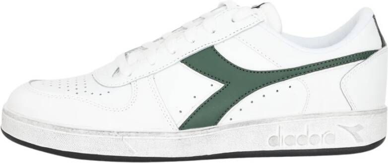 Diadora Witte casual sneakers voor heren Wit Heren