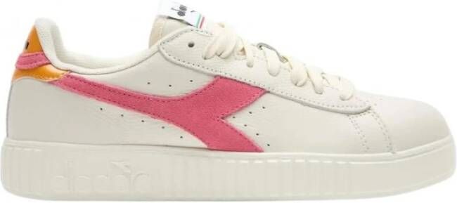 Diadora Witte leren sneaker premium stijl