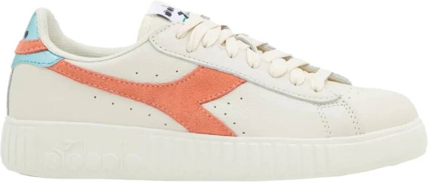Diadora Witte Leren Sneakers Premium Stijl