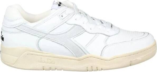 Diadora Witte Retro Tennisschoenen White Unisex