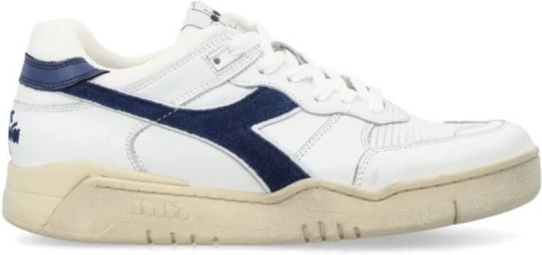 Diadora Witte Sneakers Klassiek Model White Heren