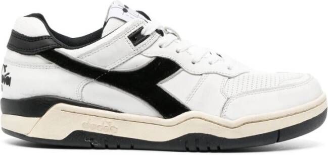 Diadora Witte Zwarte B.560 Gebruikte Sneakers White Heren
