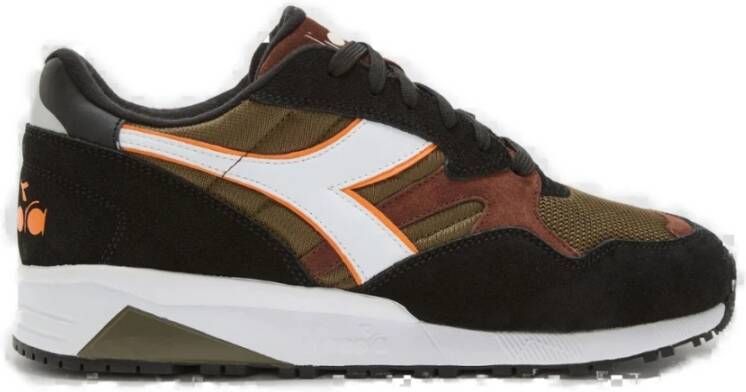 Diadora Zwarte Groene Beench N902 Sneakers Multicolor Heren