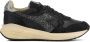 Diadora Sneakers Dames Lage sneakers Damesschoenen Canvas Venus glit dirty Glitter Zwart - Thumbnail 2