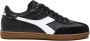 Diadora Trainer501.181246 Premium Leren Sneakers Black Heren - Thumbnail 6