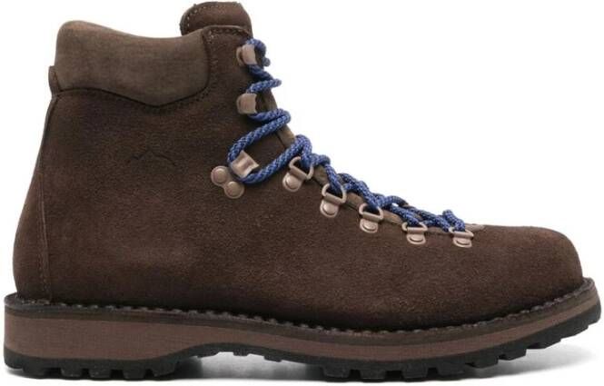 Diemme Bruine Suède Veterschoenen voor de Enkel