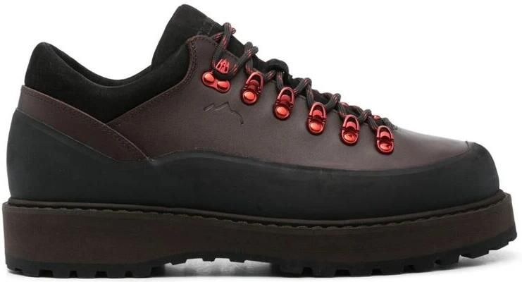 Diemme Bruin Leren Veterschoenen met Panelen - Foto 2