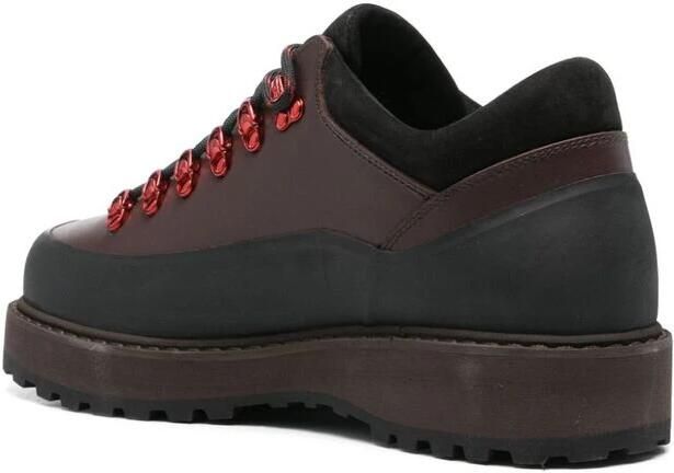 Diemme Bruin Leren Veterschoenen met Panelen