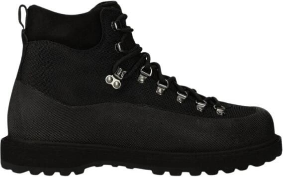 Diemme Sportieve Schoenen van Ruw Mohawk Leer Black Heren