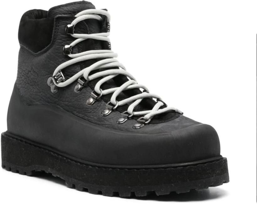 Diemme Zwarte leren trekkingsschoenen