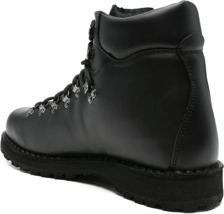 Diemme Zwarte Leren Veterschoenen