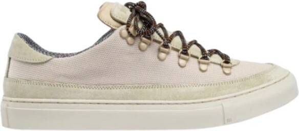 Diemme Lage Sport Ecru Stof Sneakers