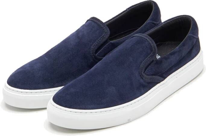 Diemme Navy Suede Slip-On Sneakers Blue Heren