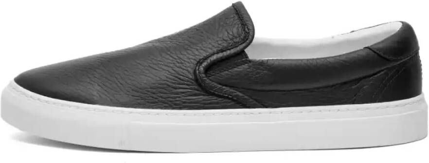 Diemme Zwarte Nappa Leren Slip-On Sneakers