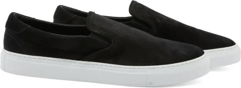 Diemme Zwarte Suède Slip-On Sneakers Black Heren
