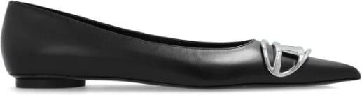 Diesel Low-Top Sneakers Flat Shoes Black in zwart