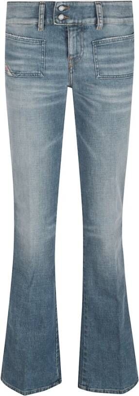Diesel Blauwe Bootcut Jeans Aw25 Stijlvol Stiksel