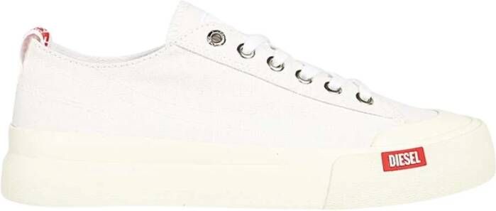 Diesel Canvas Sneakers Ronde Neus Katoen Rubber