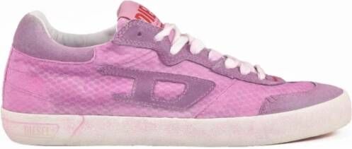 Diesel Sneakers met rubberen zool en leer