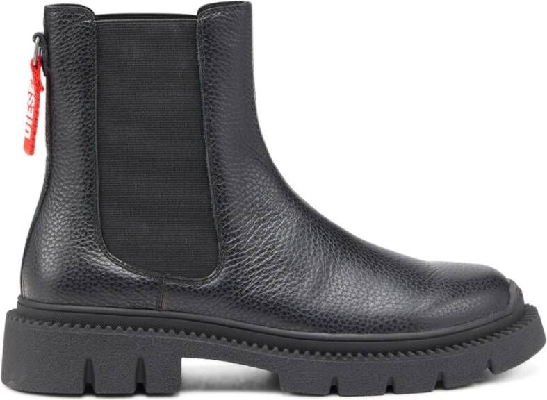 Diesel D-Troit CH Chelsea boots with tape tag Black Heren