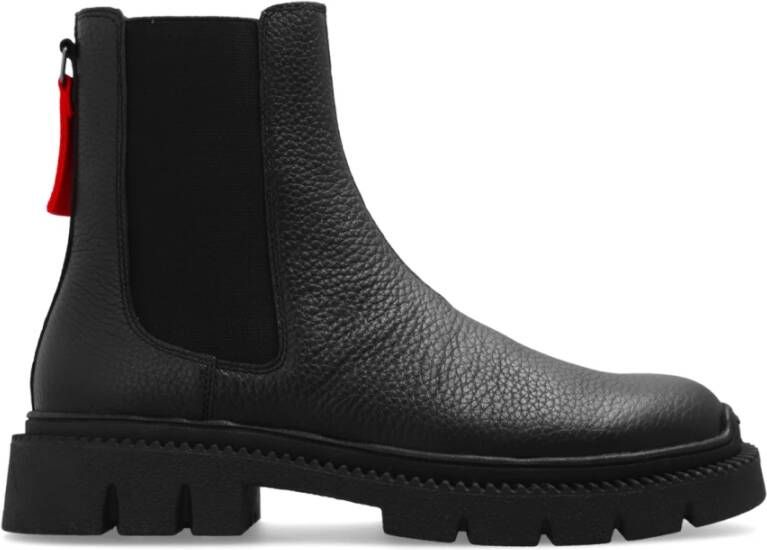 Diesel D-Troit CH Chelsea boots with tape tag Black Heren