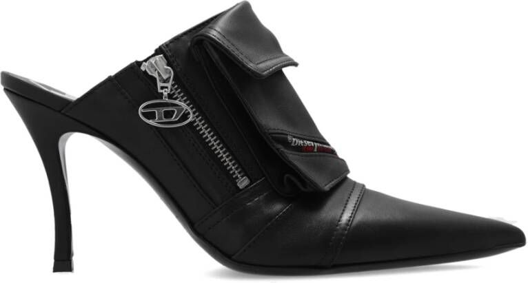 Diesel D-Venus muilen Zwart Dames