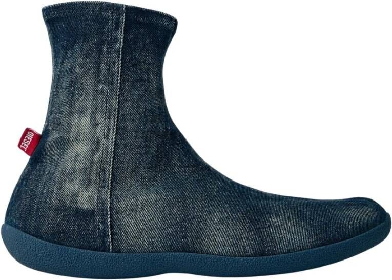 Diesel Denim laarzen met achterlogo patch