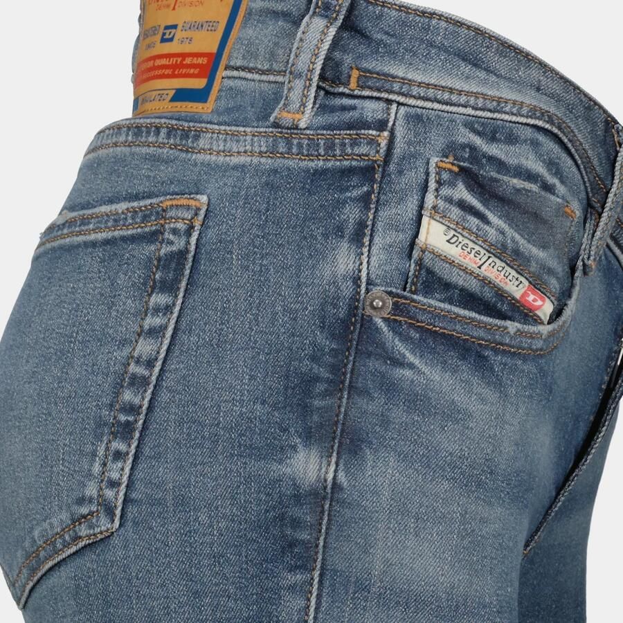 Diesel Bootcut Blauwe Jeans met Wassing