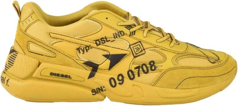 Diesel Casual Sneakers met Rubberen Zool Yellow Heren