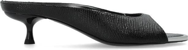 Diesel D-Diam's Leren Mule met Zwevende Oval D