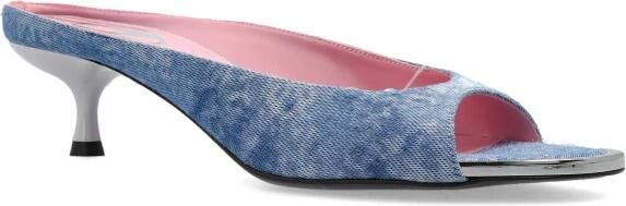 Diesel D-Diam's-Low denim muiltje met zwevende ovale D - Foto 5