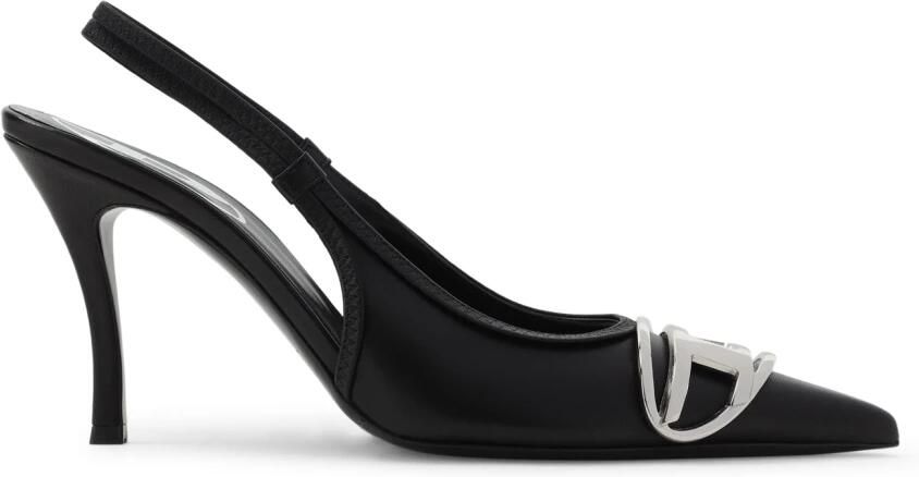 Diesel Zwarte Schoenen met Hak Zwart Dames - Foto 3